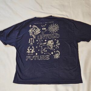 ASOS oversize Untold Future Astronomy Signs t-shirt mens M